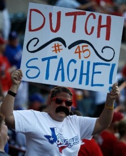 Derek Holland fan mustache