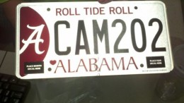 Alabama-Roll-Tide-Cam-License-Plate