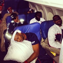 Team-USA-sleeping-on-plane