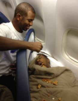 DeAndre-Jordan-sleeping-plane