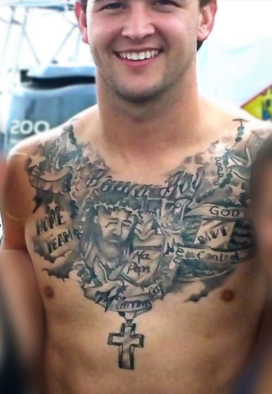 AJ McCarron adds to his glorious chest tattoo (Picture) Larry Brown