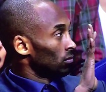 Is this Kobe Bryant responding to a Mavericks trash talker with the