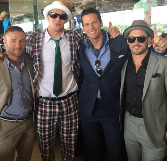 Rob Gronkowski wears great plaid suit to Kentucky Derby Larry Brown