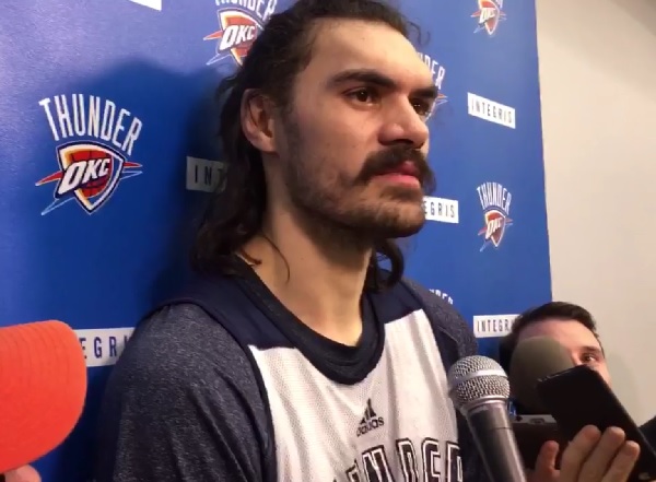 Image result for Steven Adams prepares for NBA opener by watching Japanese cartoons