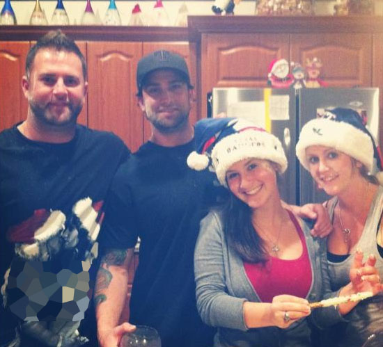 Mike Napoli Wore a NSFW Christmas Shirt of Two Topless Girls Kissing While  Baking Cookies (Picture)