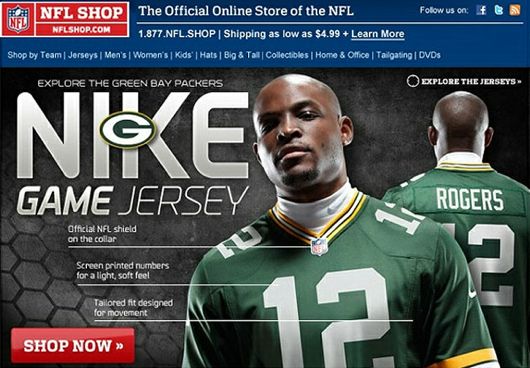 NFL Shop advertises Aaron Rodgers jersey as 'Rogers' (Picture)