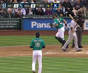 Jesus Montero runs off field after losing track of outs | Larry Brown ...