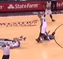 Manu Ginobili and James Harden both flop on same play (Video)