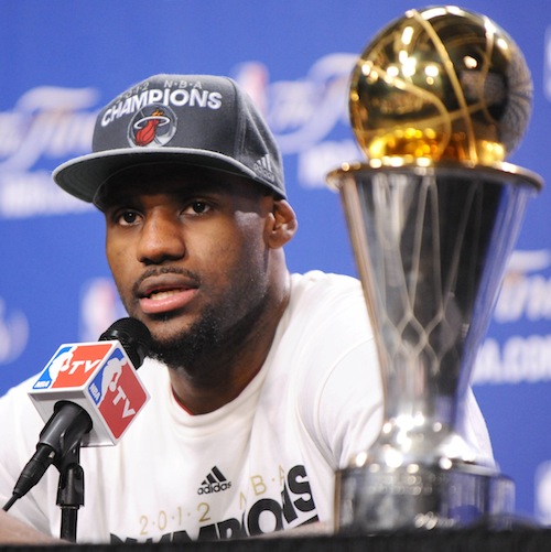 LeBron James almost lost his Finals MVP trophy