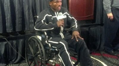 Timothy Bradley wheelchair
