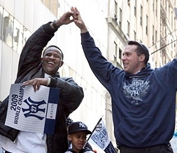 Mark Teixeira The New York Yankees 2009 World Series victory