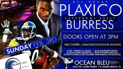 plaxico burress super bowl party