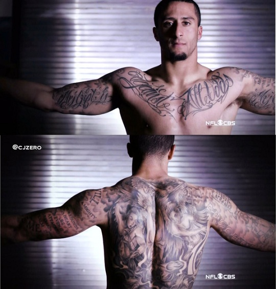 Colin Kaepernick tattoos