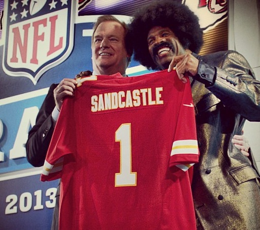 Leon Sandcastle Roger Goodell