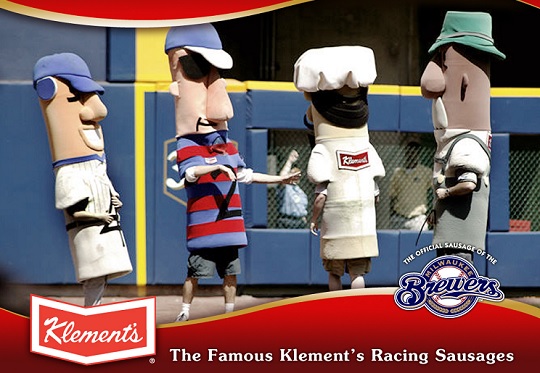 Baseball: Italian Racing Sausage stolen during curling and beer-tasting  party! Mustard reward offered for missing Milwaukee Brewers mascot