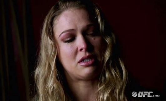Ronda Rousey crying