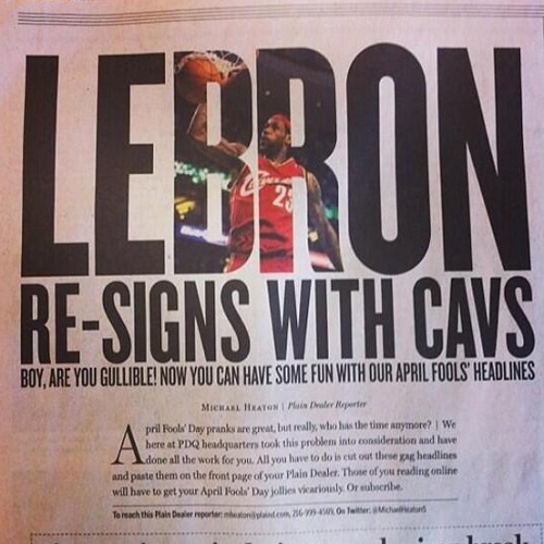 LeBron re-signs Cavaliers