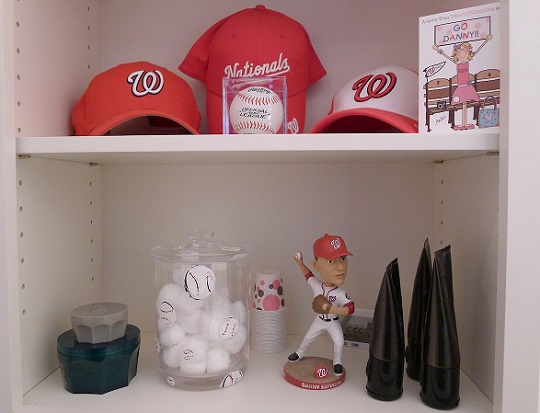 Washington Nationals bathroom shelf