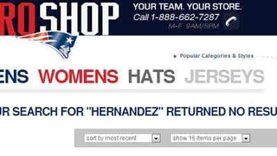 Aaron Hernandez Patriots Pro Shop