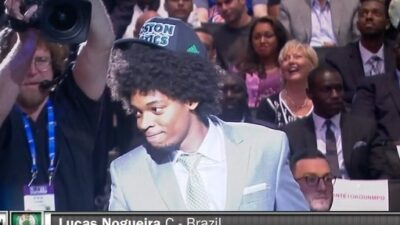Lucas Nogueira hat hair