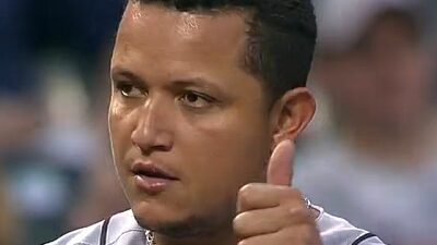 Miguel Cabrera thumbs up
