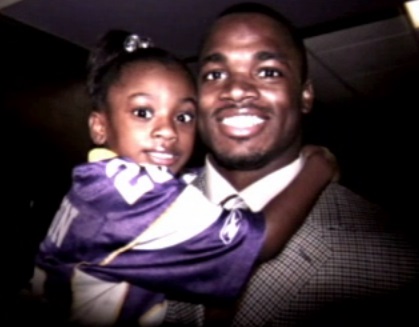 adrian peterson child