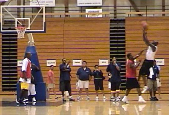 Michael Jordan vs. OJ Mayo at Jordan's camp