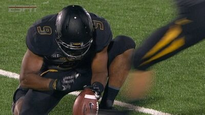 Missouri field goal laces in out