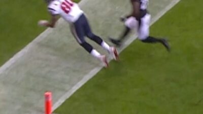 Andre Johnson feet inbounds
