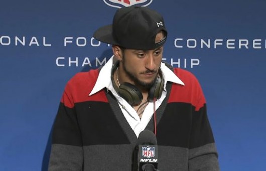 Colin Kaepernick hat backwards