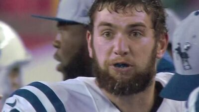 Andrew Luck frothing