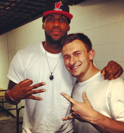 LeBron James Johnny Manziel