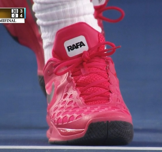 Rafael Nadal Australian Open shoes pink