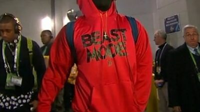 Marshawn Lynch beast mode hoodie