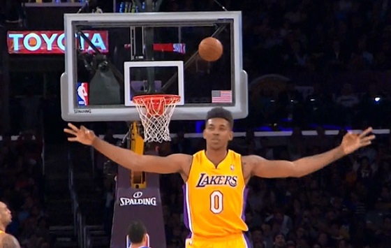 Nick Young comically celebrates early on missed 3-pointer (Video ...