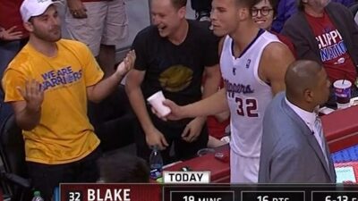Blake Griffin Warriors fan water