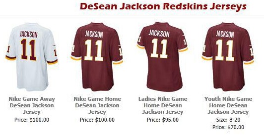 redskins jersey desean jackson