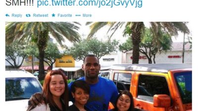 LeBron James Twitter mistake