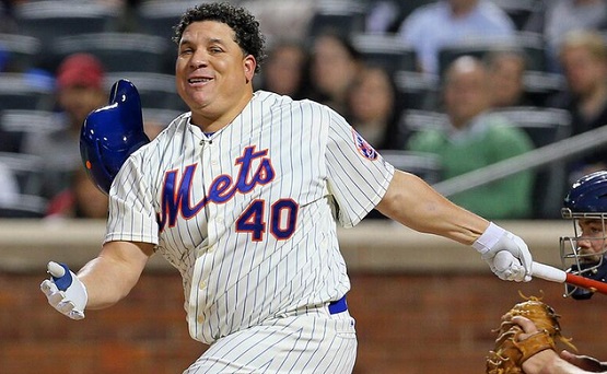 Bartolo Colon goes WILD with swing as his helmet flies off! 