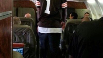 LeBron James Johnny Manziel Browns jersey