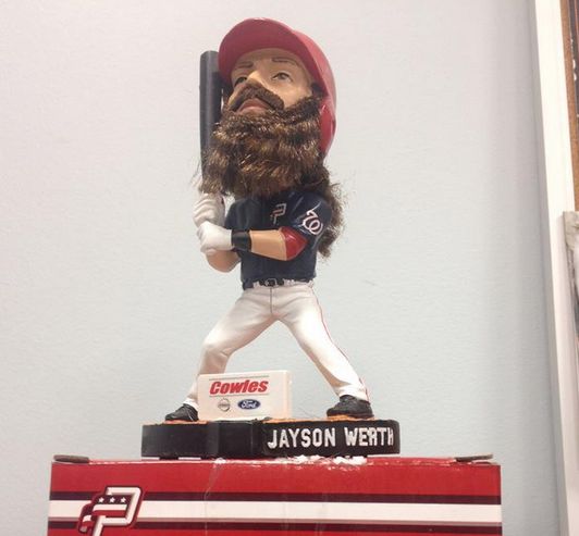 Jayson Werth is the most hairy bobblehead ever