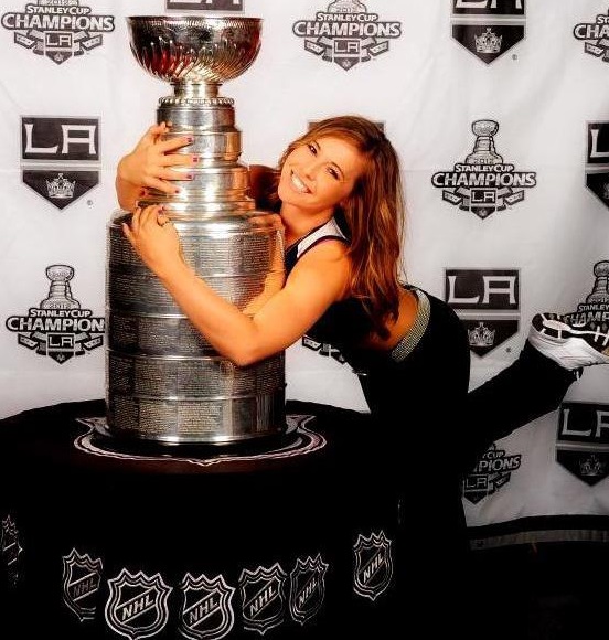 Stanley Cup.  Two girls, Girl, Stanley cup