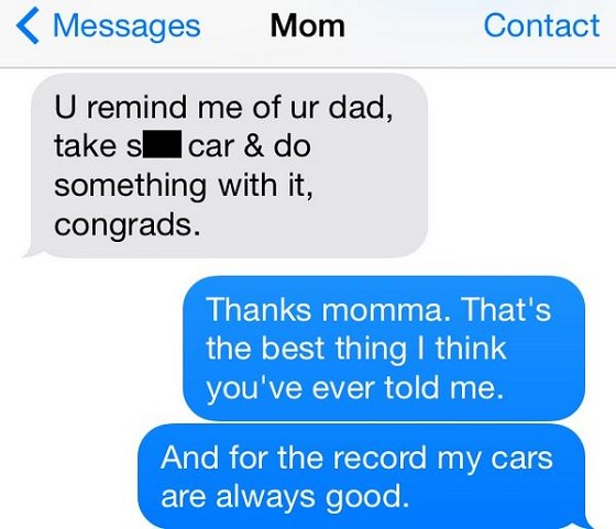 Dale Earnhardt text mom