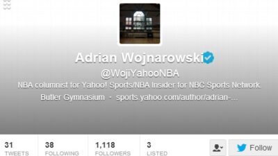 Fake Wojnarowski Twitter