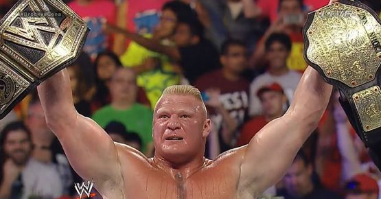 brock lesnar wwe world heavyweight champion new belt