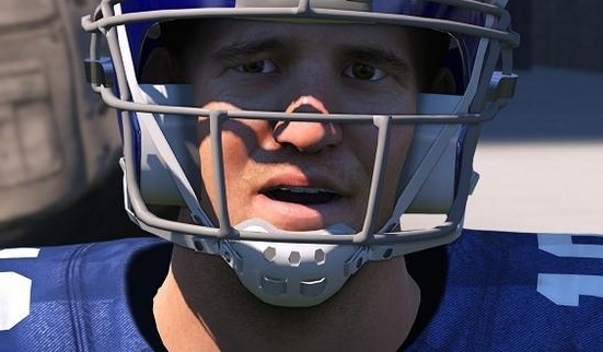Eli Manning's 'Manning Face' appears in Madden 15