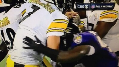 Courtney Upshaw hit penalty