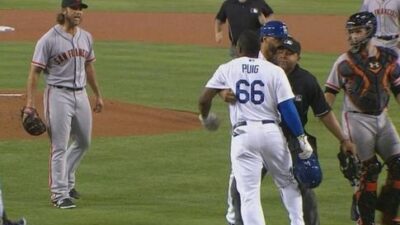 Yasiel Puig Madison Bumgarner