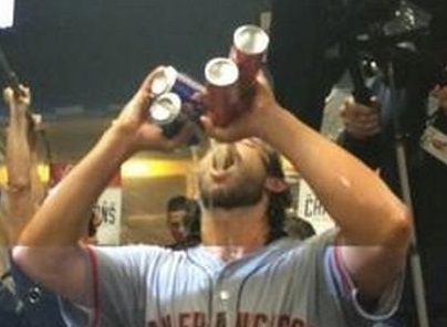 Alex Pavlovic on X: Madison Bumgarner, always with at least two beers:   / X