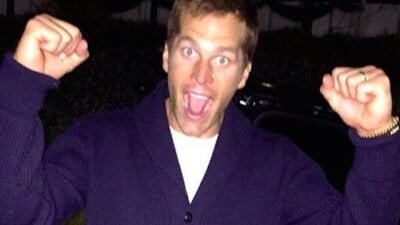 Tom Brady happy